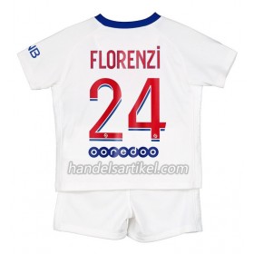 Paris Saint-Germain Florenzi 24 Kinder Auswärts Trikotsatz 2020/21 Kurzarm (+ Kurze Hosen)